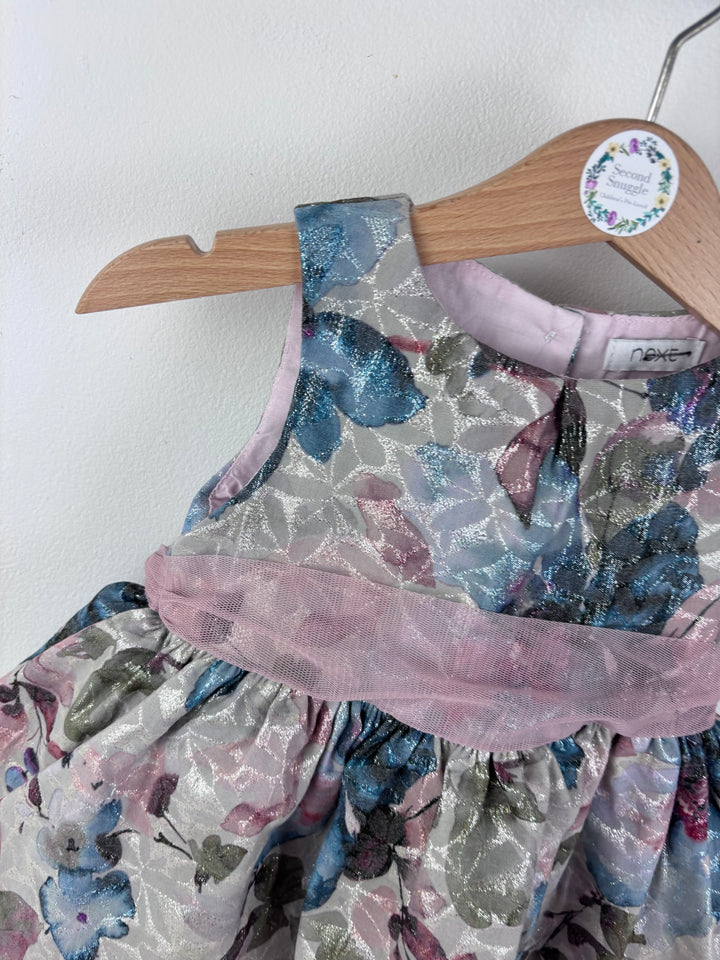 Next Floral Party Dress 6-9 Months-Dresses-Second Snuggle Preloved
