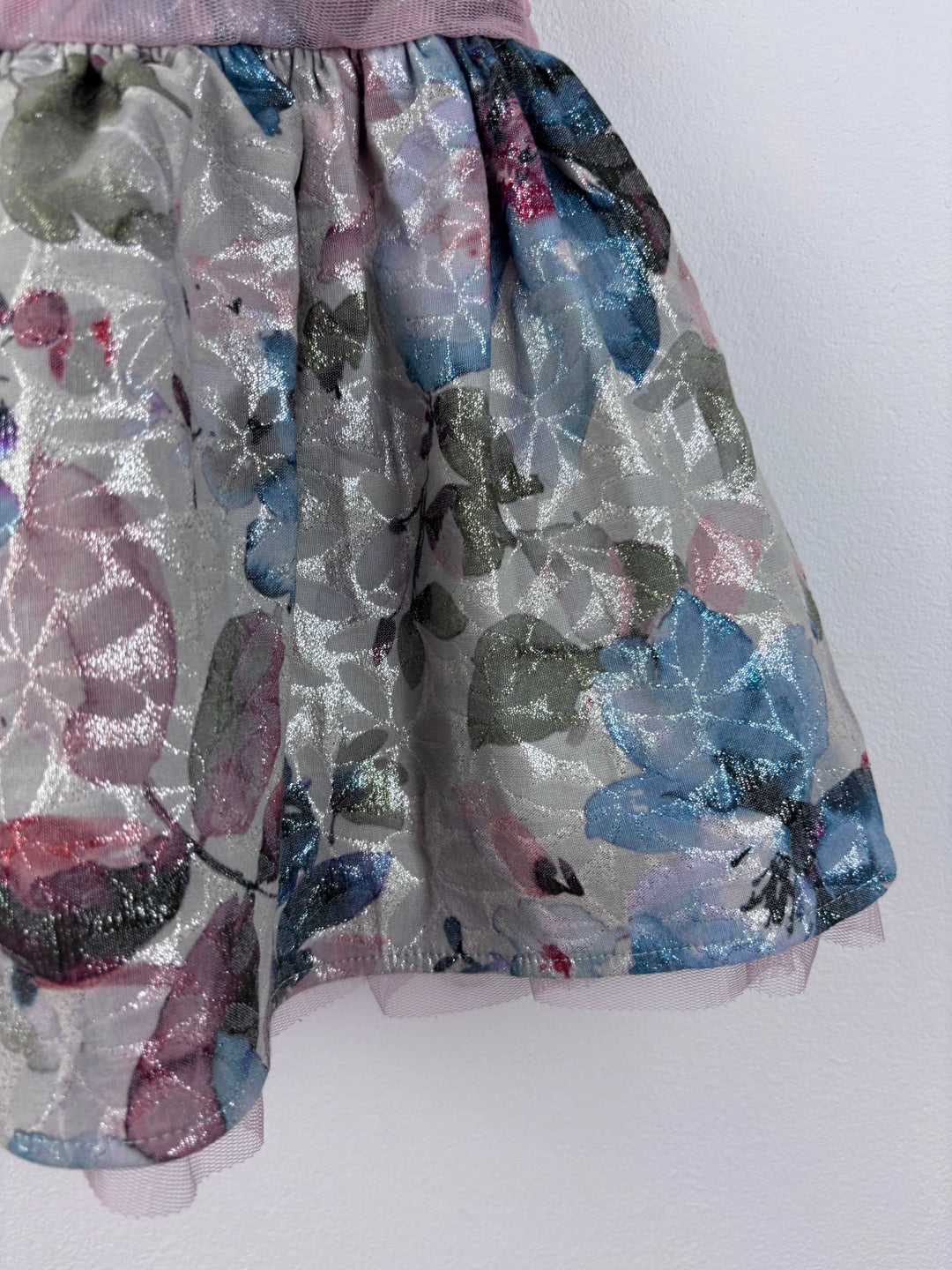 Next Floral Party Dress 6-9 Months-Dresses-Second Snuggle Preloved