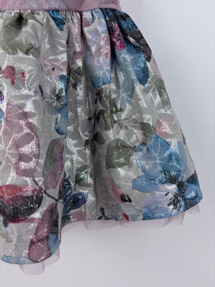 Next Floral Party Dress 6-9 Months-Dresses-Second Snuggle Preloved