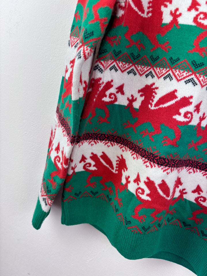 M&S Welsh Dragon Jumper 9-10 Years-Jumpers-Second Snuggle Preloved