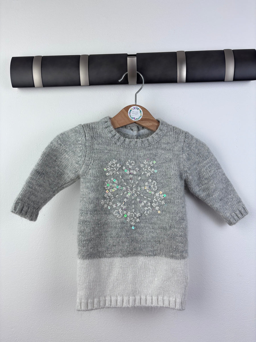 M&S Knitted Dress 3-6 Months-Dresses-Second Snuggle Preloved