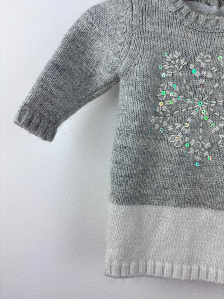 M&S Knitted Dress 3-6 Months-Dresses-Second Snuggle Preloved