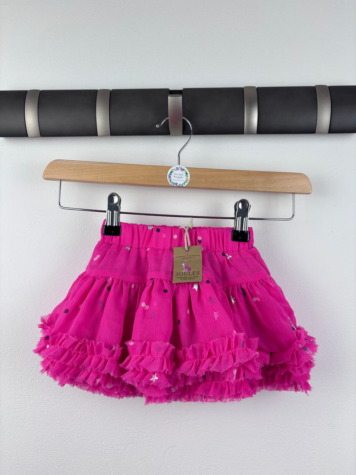 Joules Pink Spot Skirt 1 Year-Skirts-Second Snuggle Preloved