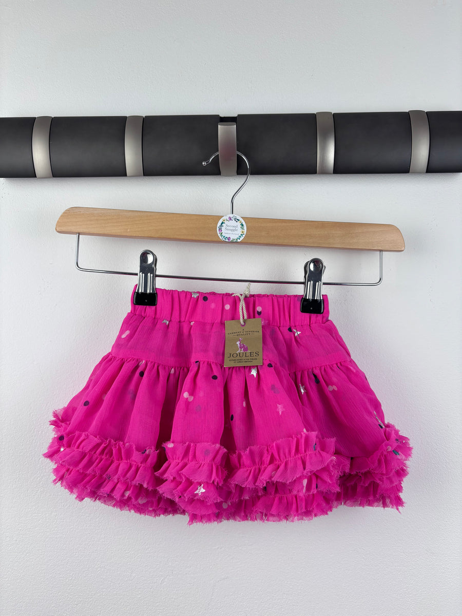 Joules Pink Spot Skirt 1 Year-Skirts-Second Snuggle Preloved