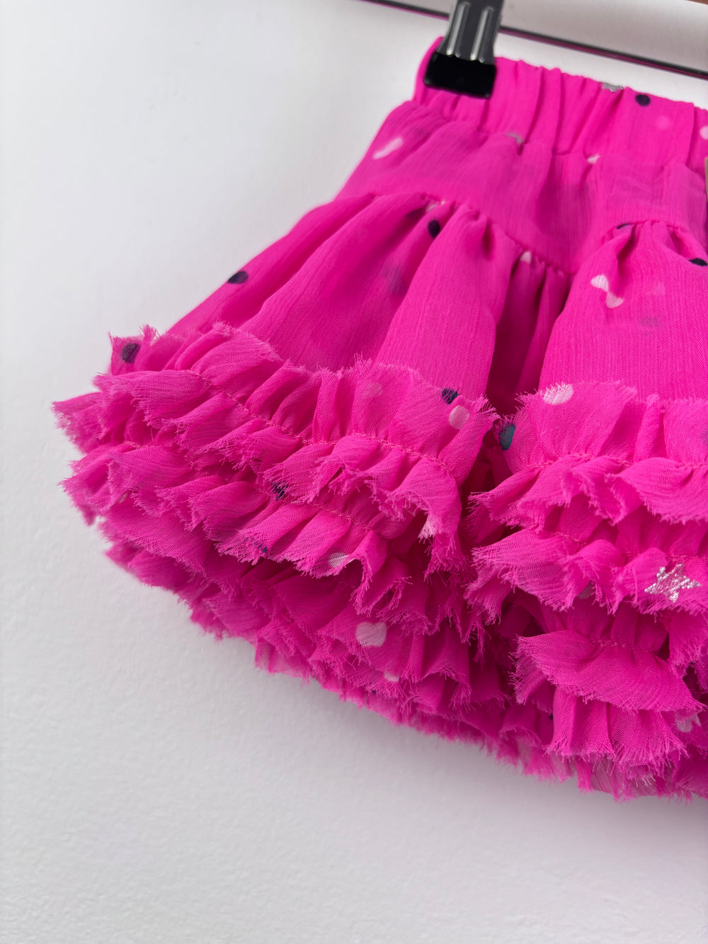 Joules Pink Spot Skirt 1 Year-Skirts-Second Snuggle Preloved