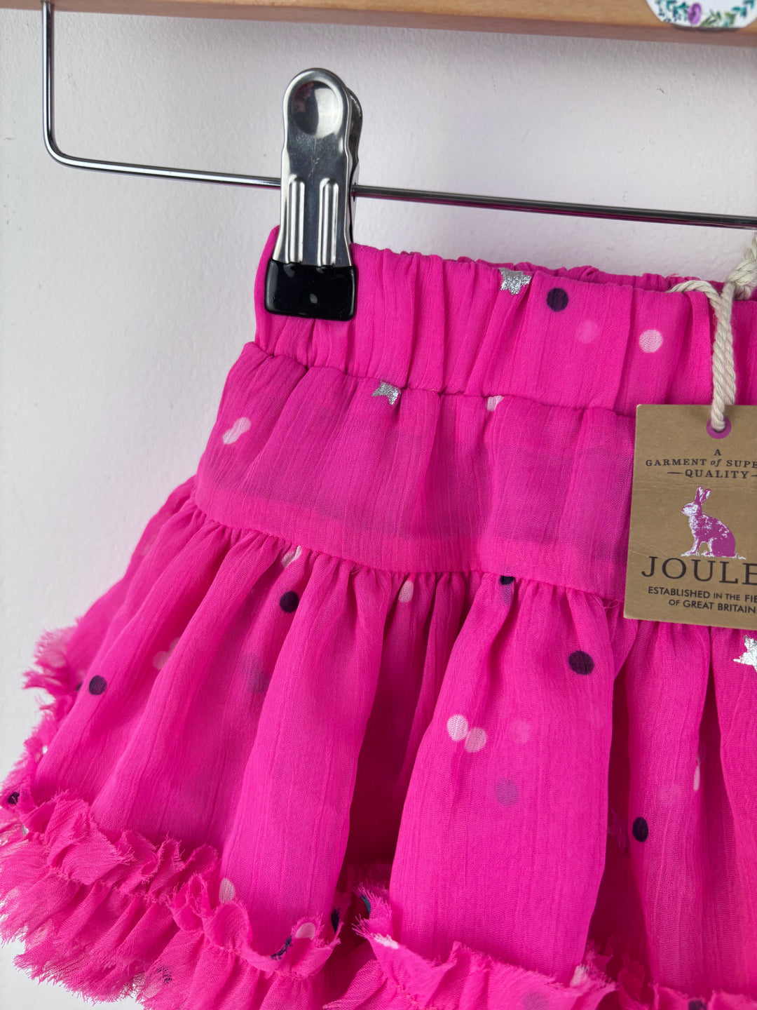 Joules Pink Spot Skirt 1 Year-Skirts-Second Snuggle Preloved