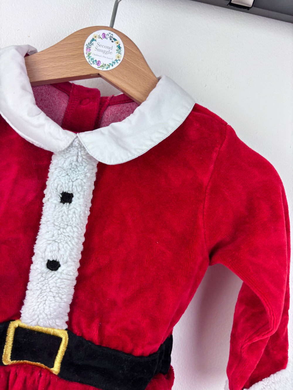 JoJo Santa Dress 3-6 Months-Sleepsuits-Second Snuggle Preloved