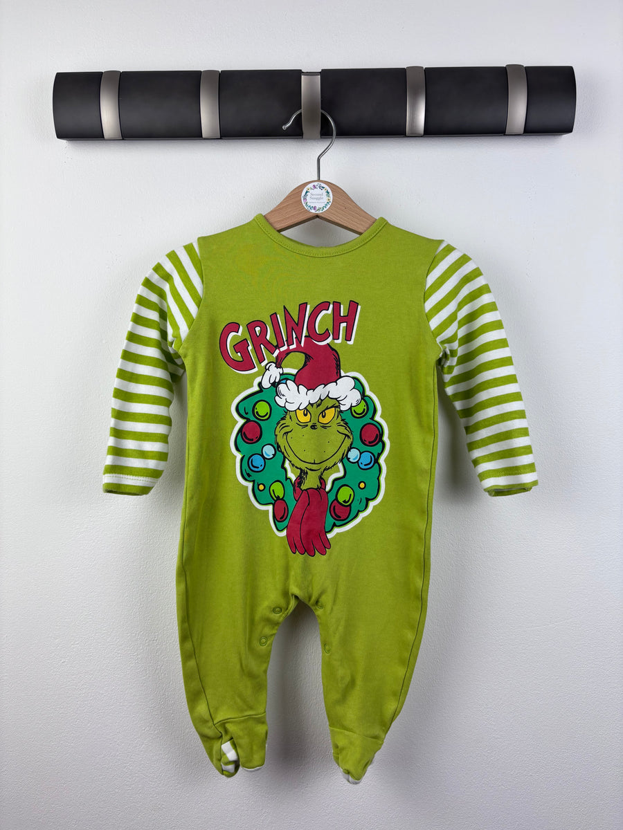 The Grinch Sleepsuit 3-6 Months-Sleepsuits-Second Snuggle Preloved