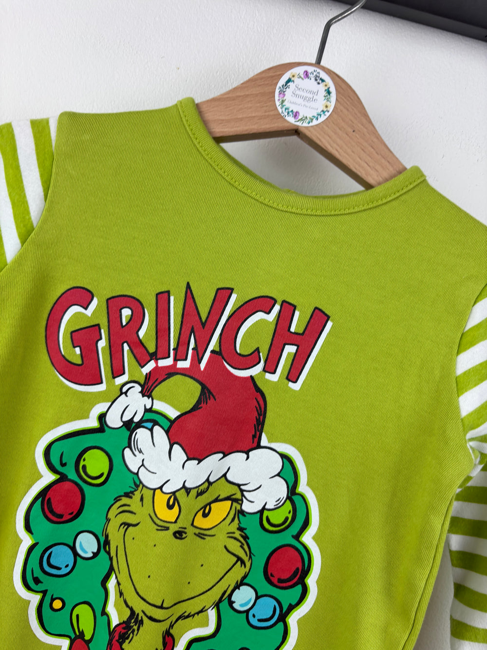 The Grinch Sleepsuit 3-6 Months-Sleepsuits-Second Snuggle Preloved