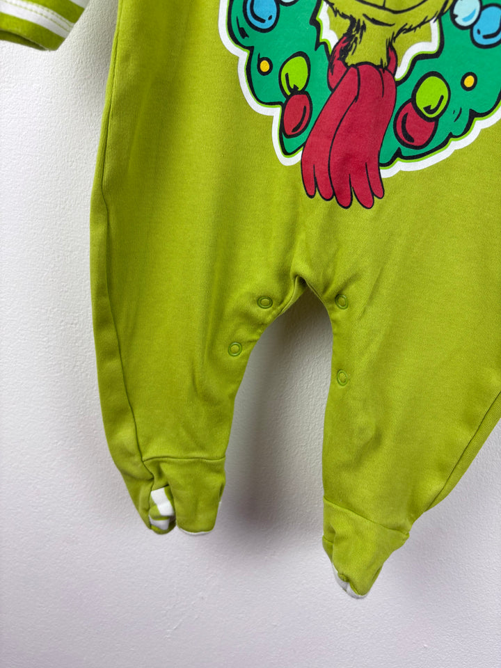 The Grinch Sleepsuit 3-6 Months-Sleepsuits-Second Snuggle Preloved