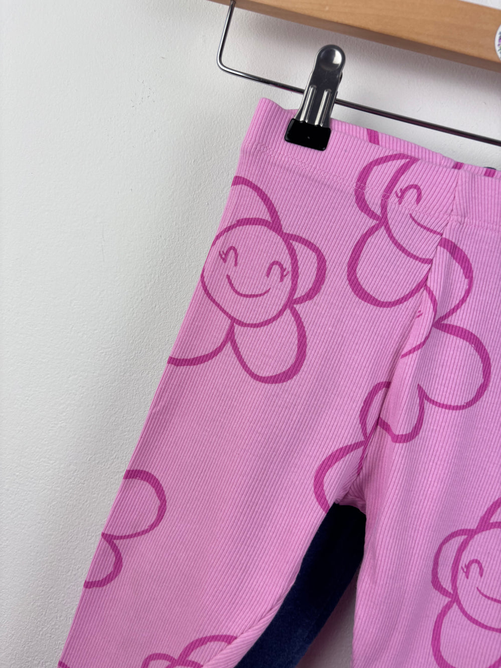 Next Pink Flower Leggings 12-18 Months-Leggings-Second Snuggle Preloved