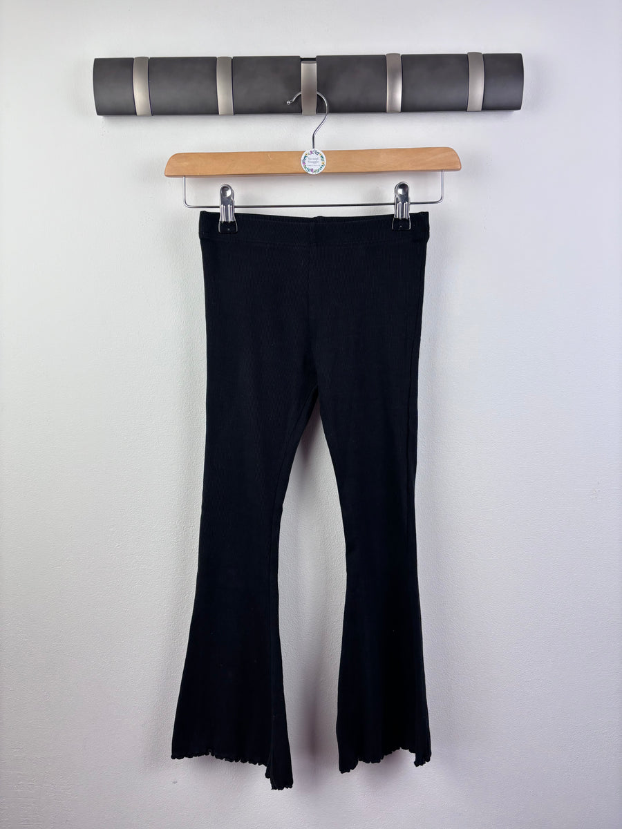 Next Black Flare Leggings 6-7 Years-Leggings-Second Snuggle Preloved