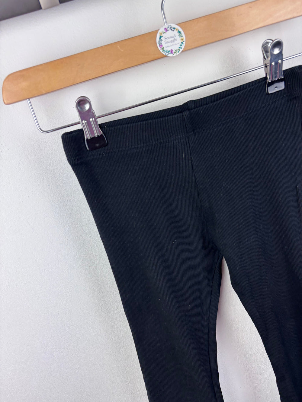 Next Black Flare Leggings 6-7 Years-Leggings-Second Snuggle Preloved