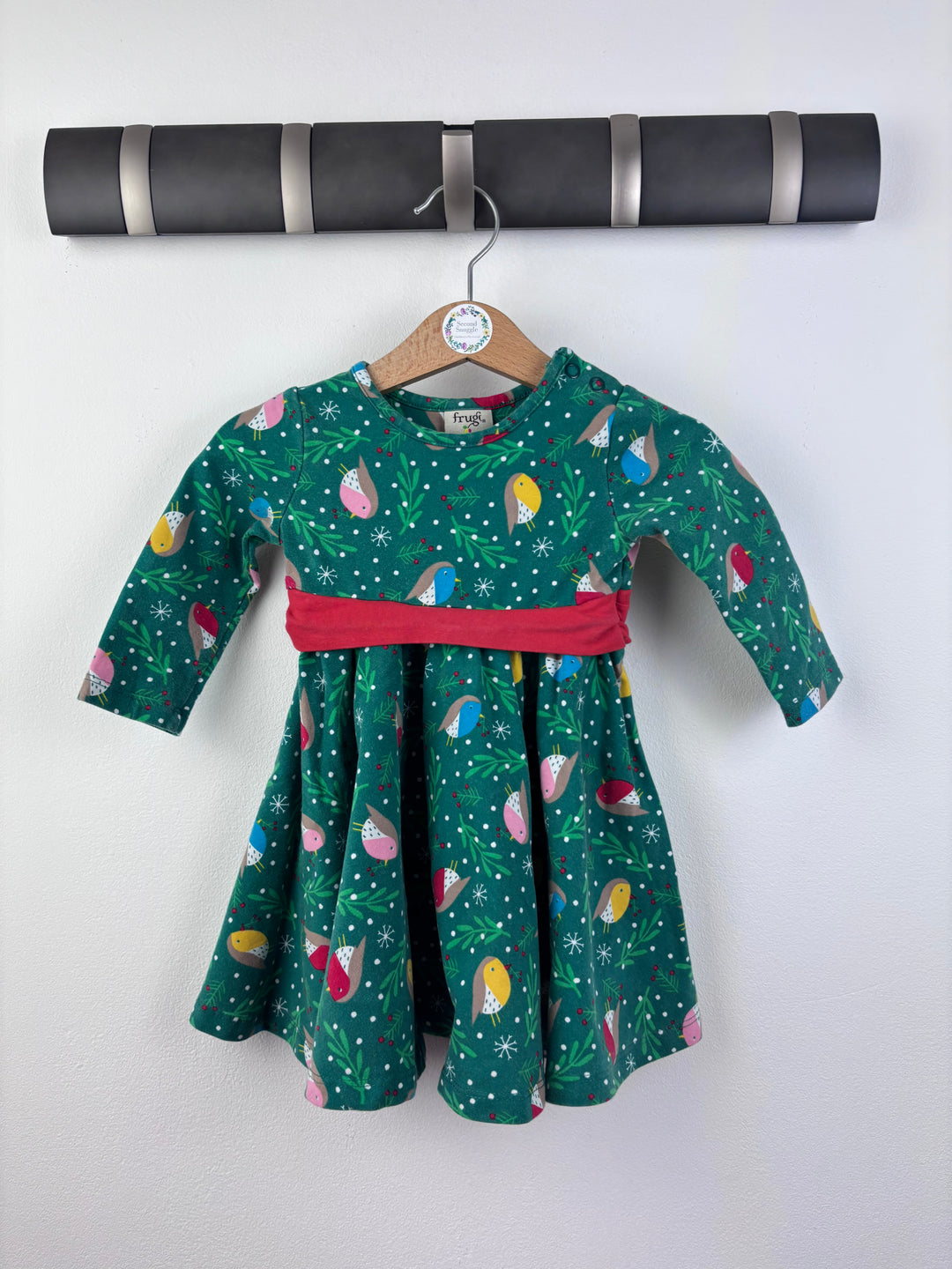 Frugi Christmas Dress 3-6 Months-Dresses-Second Snuggle Preloved