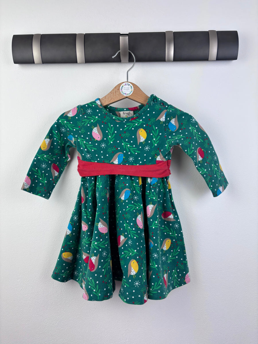 Frugi Christmas Dress 3-6 Months-Dresses-Second Snuggle Preloved