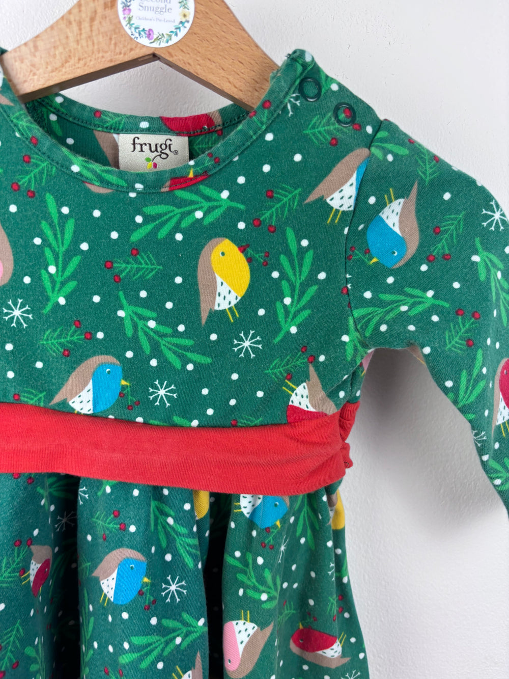Frugi Christmas Dress 3-6 Months-Dresses-Second Snuggle Preloved