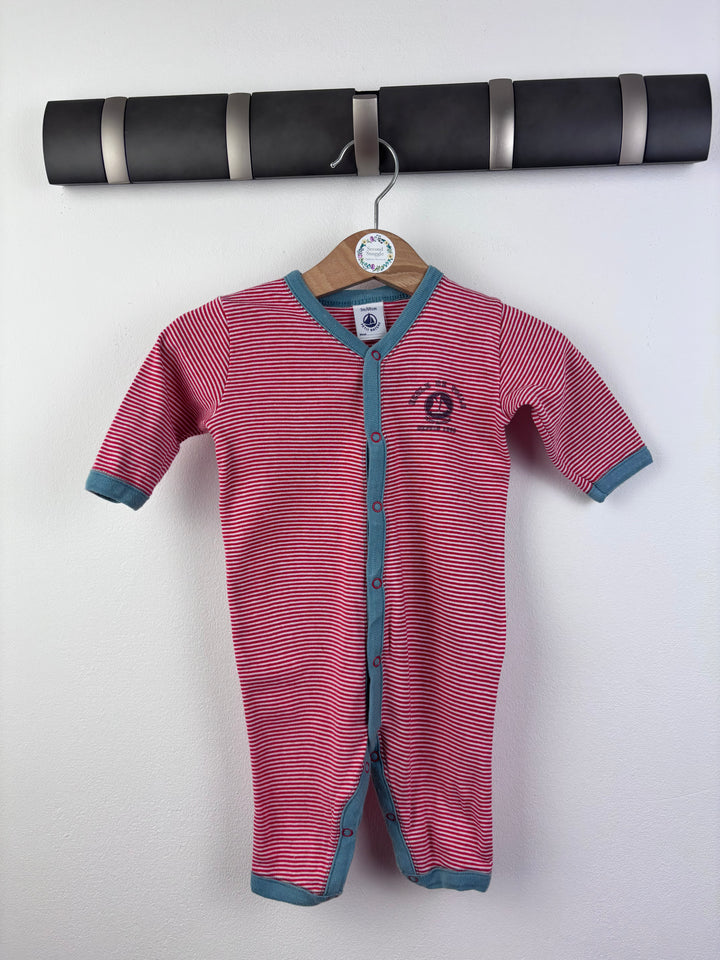Petit Bateau Sleepsuit 3 Months-Rompers-Second Snuggle Preloved