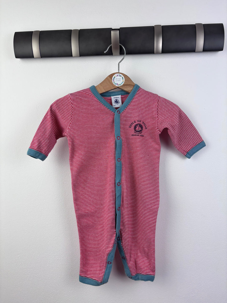 Petit Bateau Sleepsuit 3 Months-Rompers-Second Snuggle Preloved