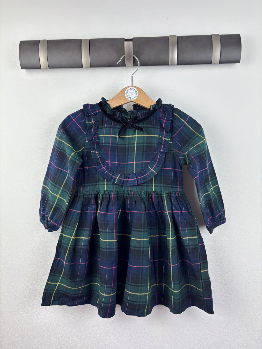 Next Tartan Dress 12-18 Months-Dresses-Second Snuggle Preloved