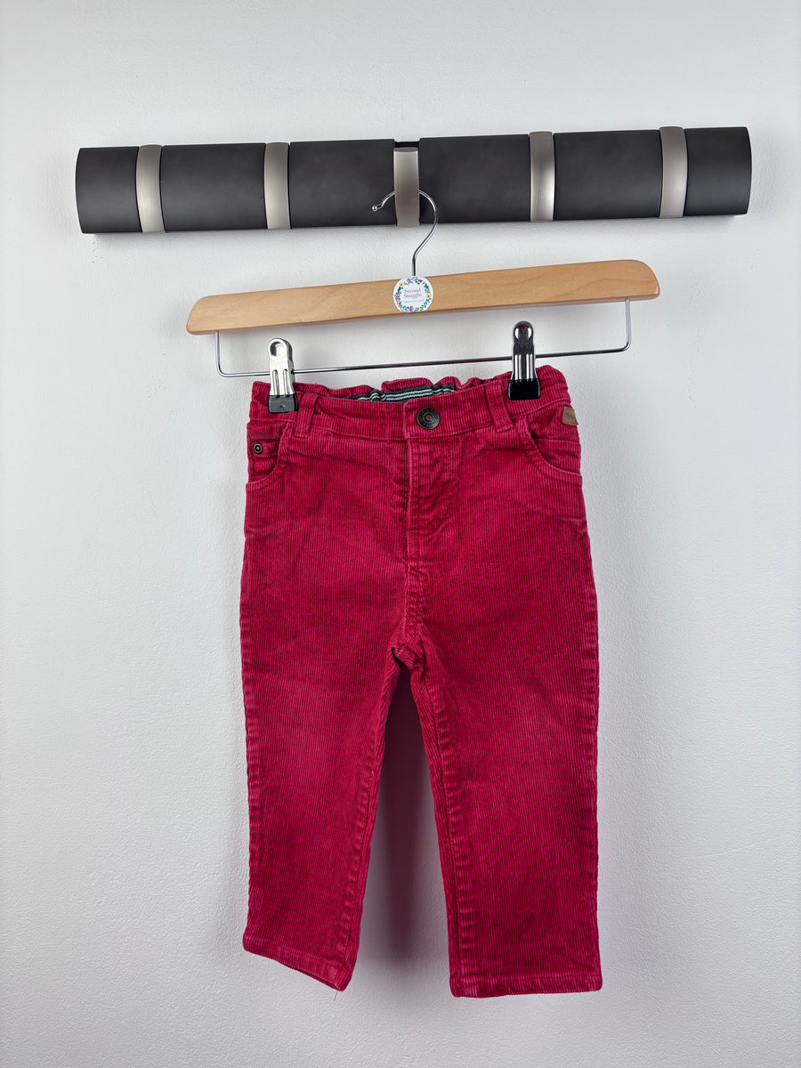 John Lewis Red Cord Trousers 9-12 Months-Trousers-Second Snuggle Preloved