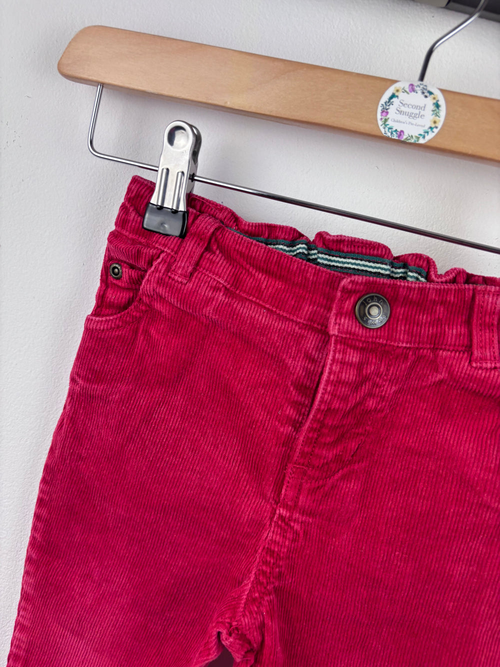 John Lewis Red Cord Trousers 9-12 Months-Trousers-Second Snuggle Preloved