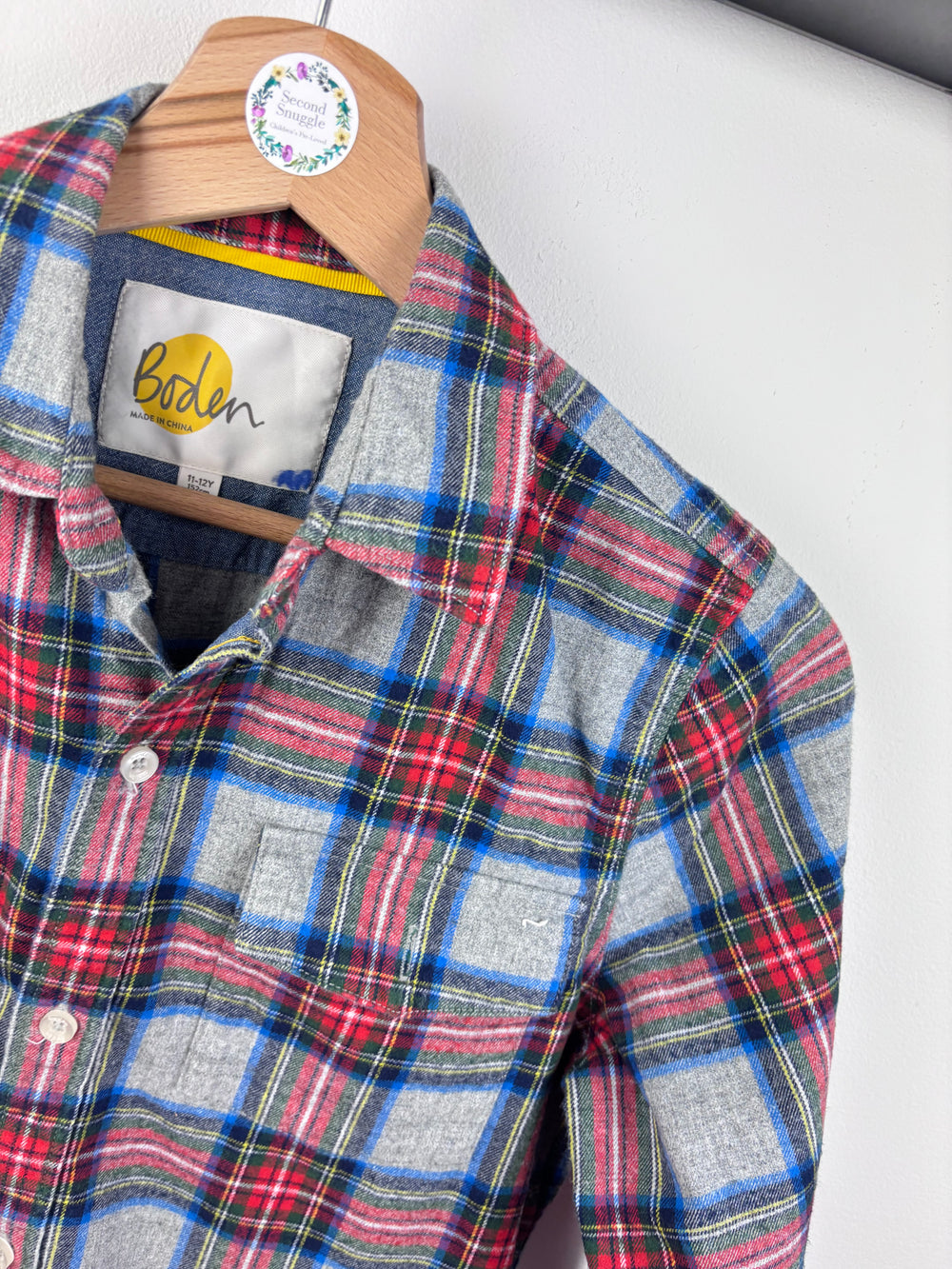 Boden Tartan Shirt 11-12 Years-Shirts-Second Snuggle Preloved