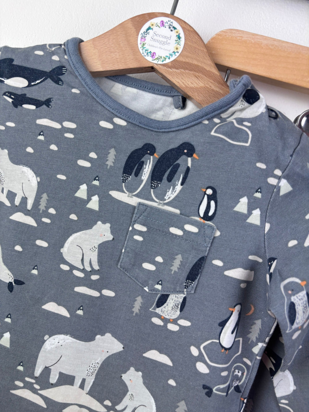 Tu Arctic Print Pyjamas 6-9 Months-Night Wear-Second Snuggle Preloved