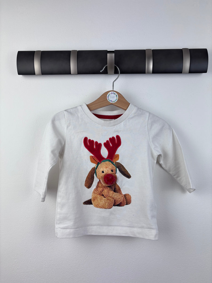 Next Reindeer Top 6-9 Months-Tops-Second Snuggle Preloved