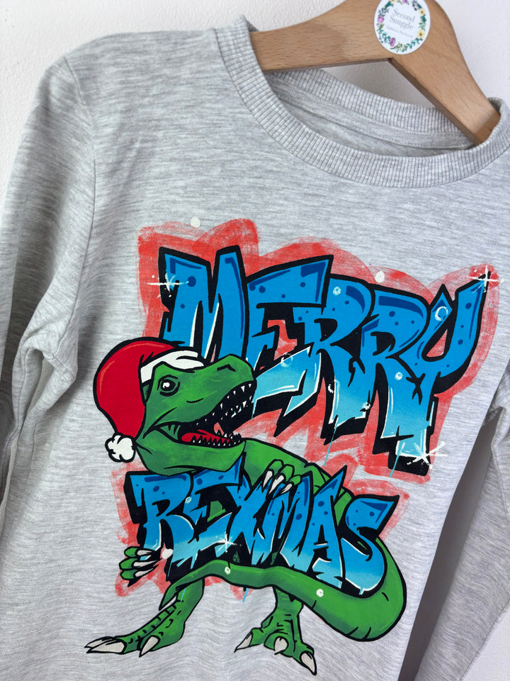 Nutmeg Merry Rexmas Top 6-7 Years-Tops-Second Snuggle Preloved