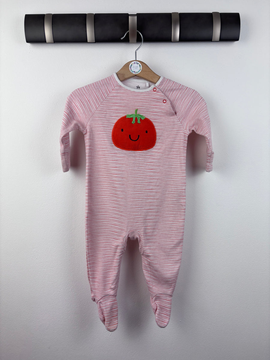 Next Pumpkin Sleepsuit 3-6 Months-Sleepsuits-Second Snuggle Preloved