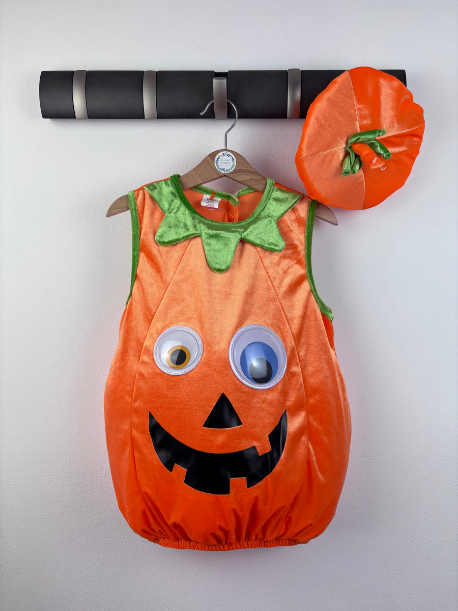 Hallow Scream Pumpkin Costume 3-4 Years-Dressing Up-Second Snuggle Preloved