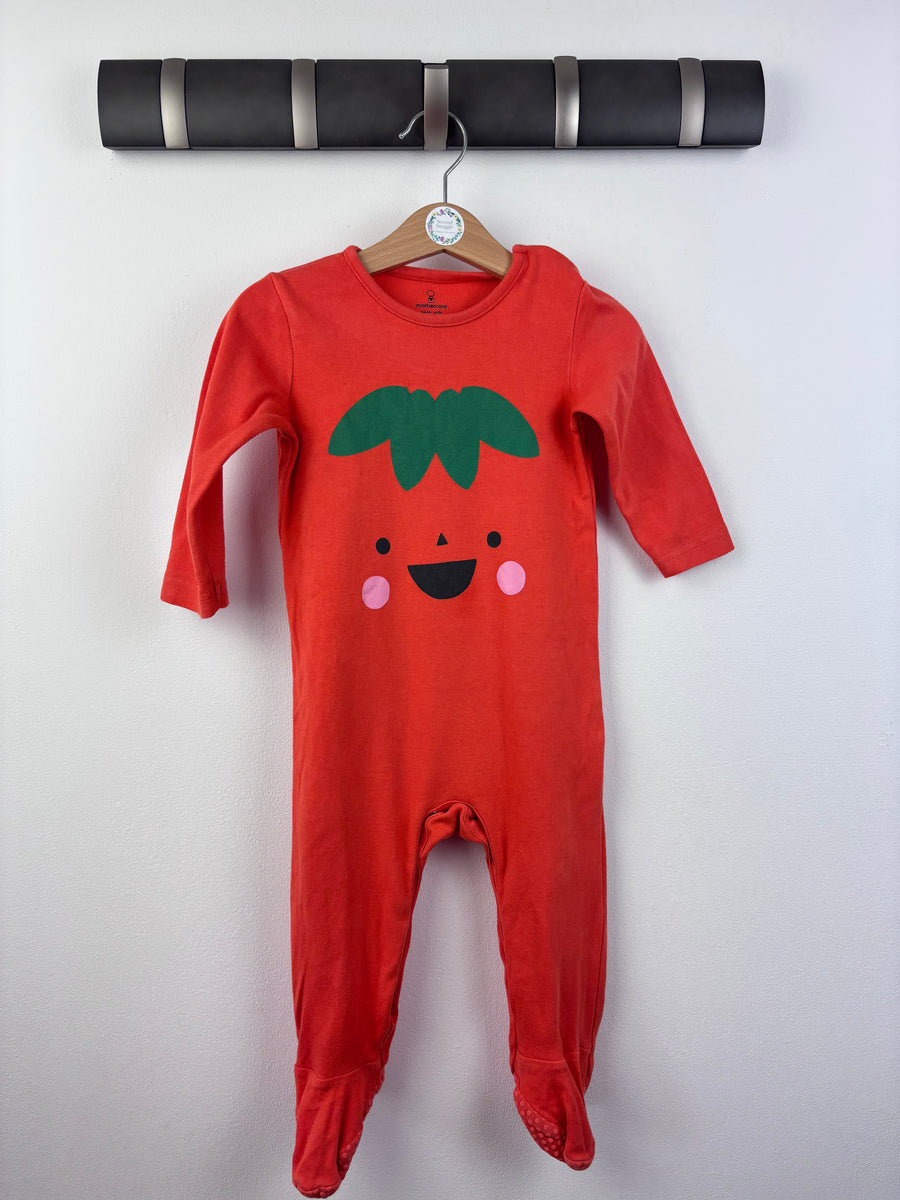 Mothercare Pumpkin Sleepsuit 9-12 Months-Sleepsuits-Second Snuggle Preloved