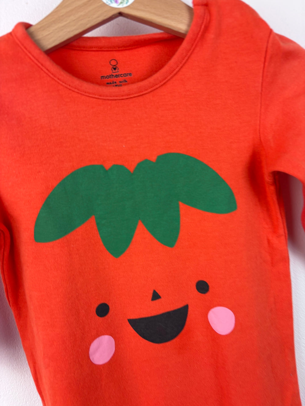 Mothercare Pumpkin Sleepsuit 9-12 Months-Sleepsuits-Second Snuggle Preloved