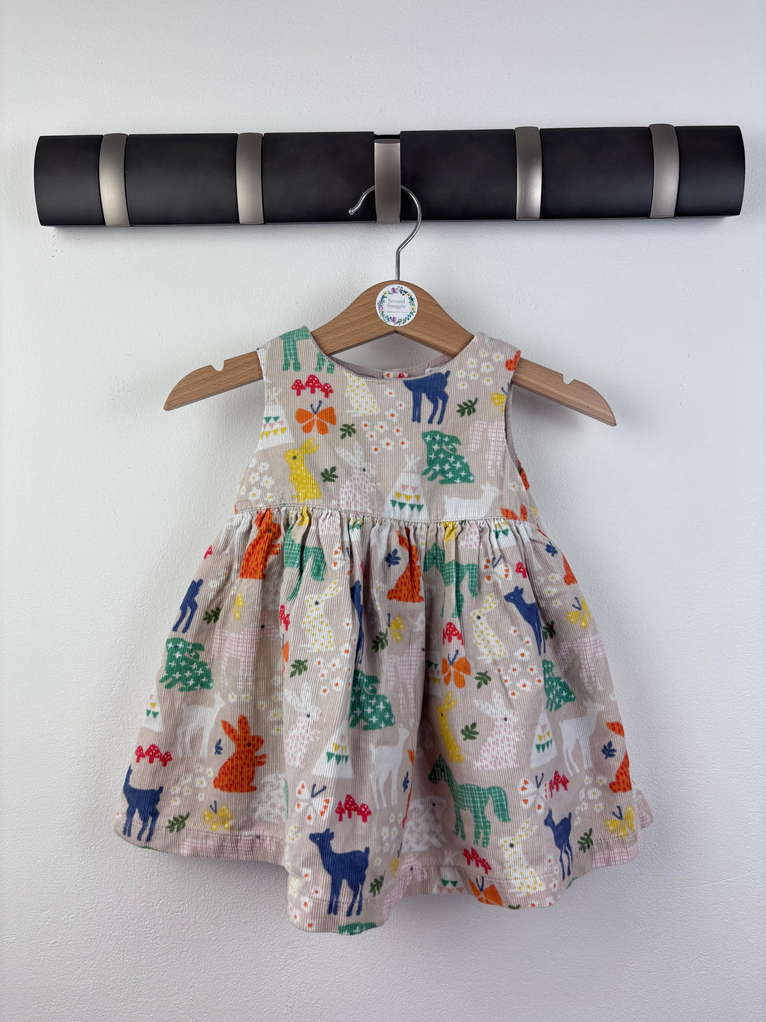 John Lewis Cord Dress 3-6 Months-Dresses-Second Snuggle Preloved