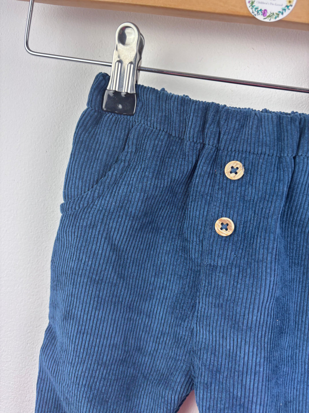 Tu Blue Cord Trousers 0-3 Months