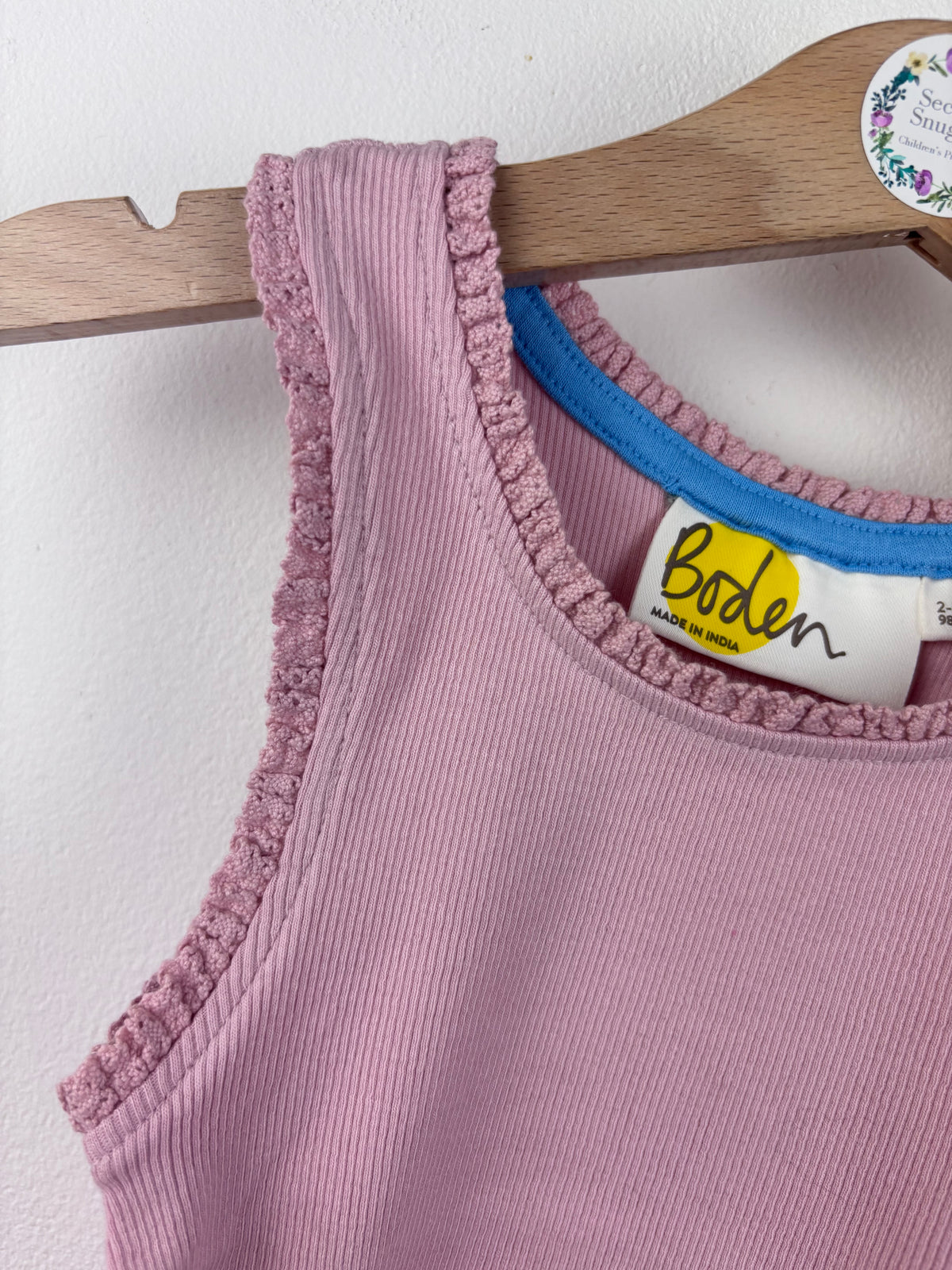 Mini Boden Pink Vest T-shirt 11-12 Years-Tops-Second Snuggle Preloved