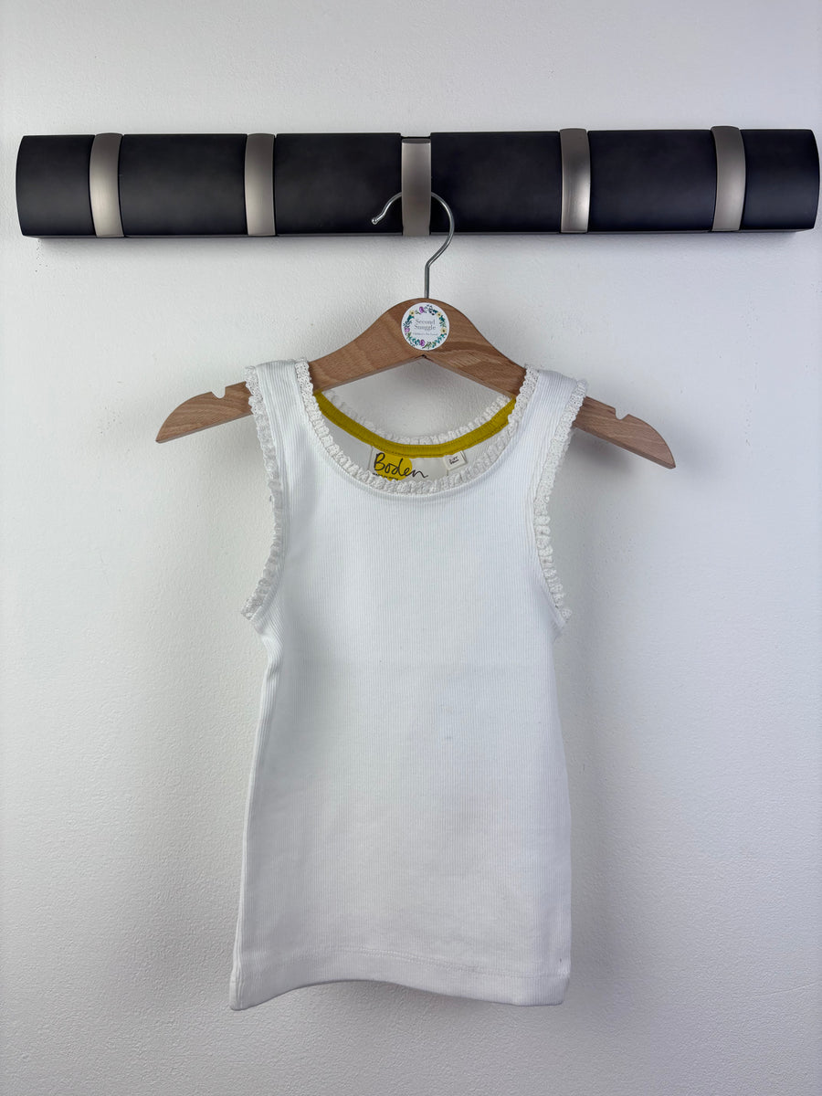 Mini Boden White Vest Various Sizes-Tops-Second Snuggle Preloved