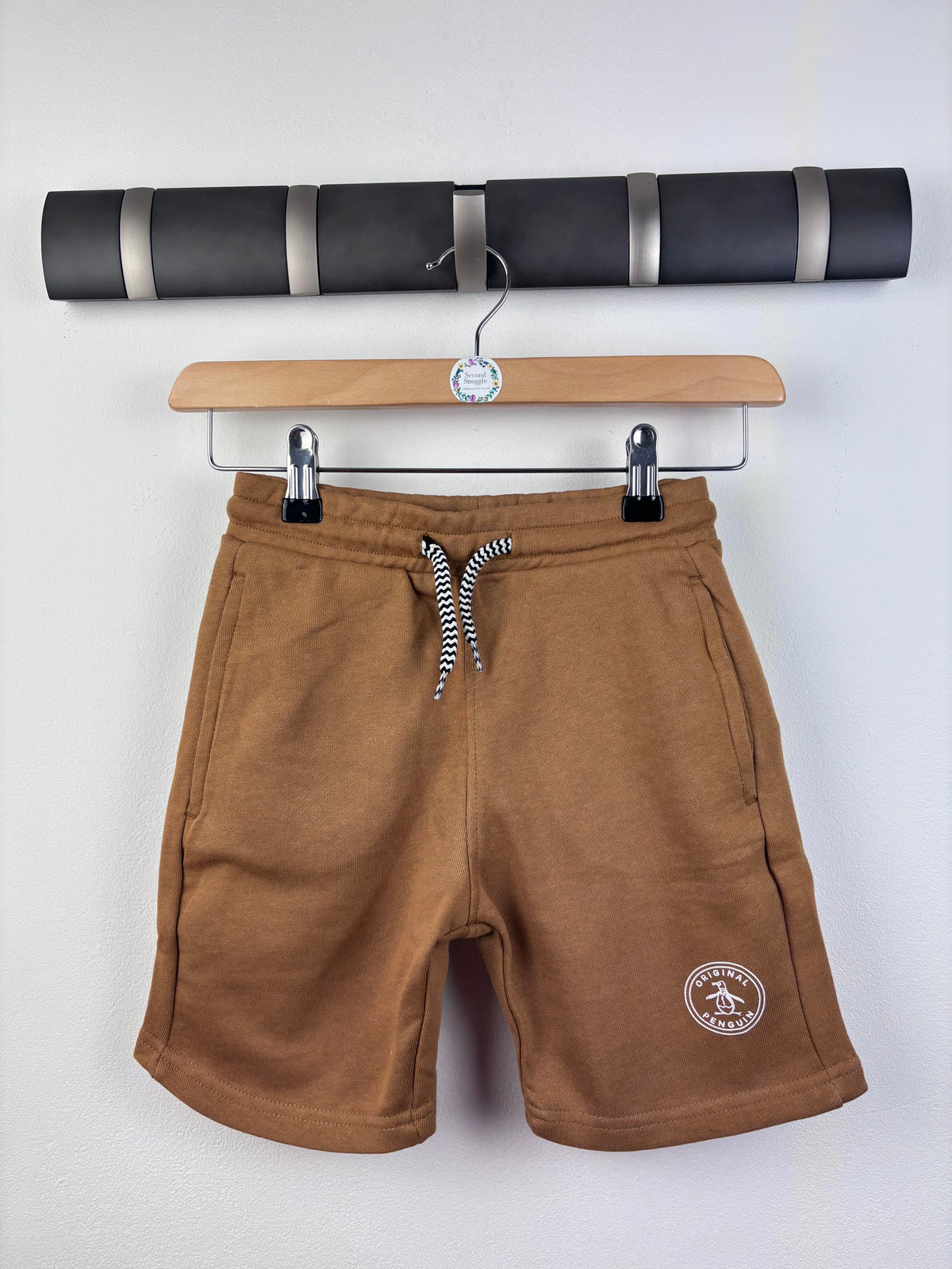 Penguin Brown Jersey Shorts-Shorts-Second Snuggle Preloved