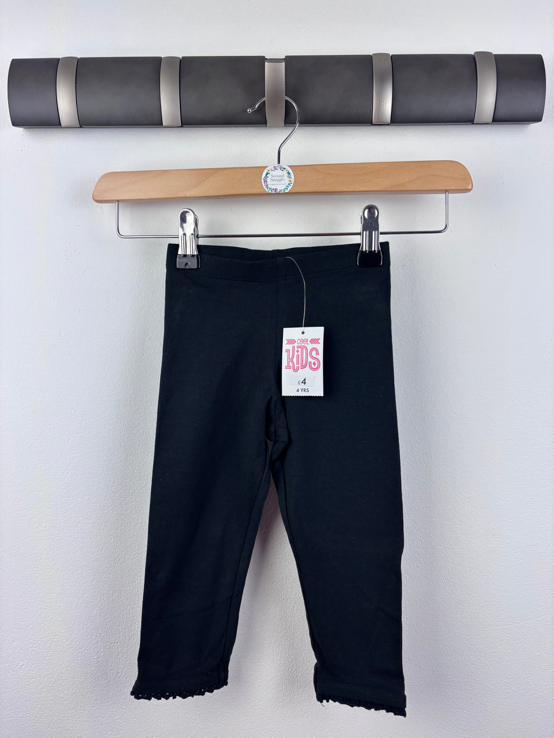 Matalan Black Leggings 4 Years-Leggings-Second Snuggle Preloved