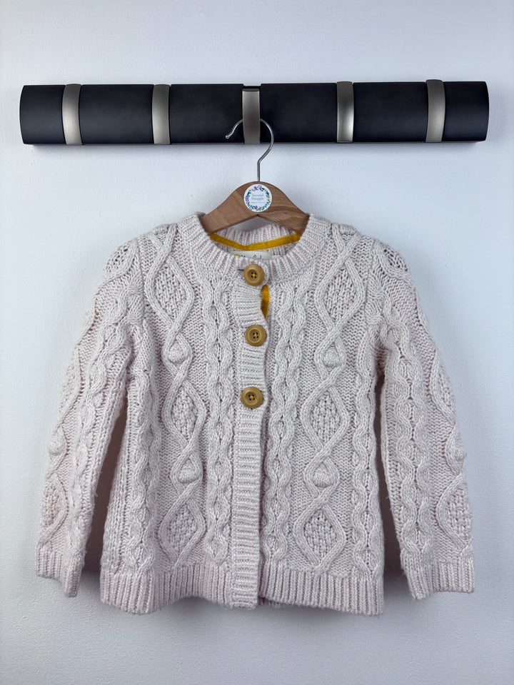 Mini Boden Cable Knit Cardigan 3-4 Years-Cardigans-Second Snuggle Preloved