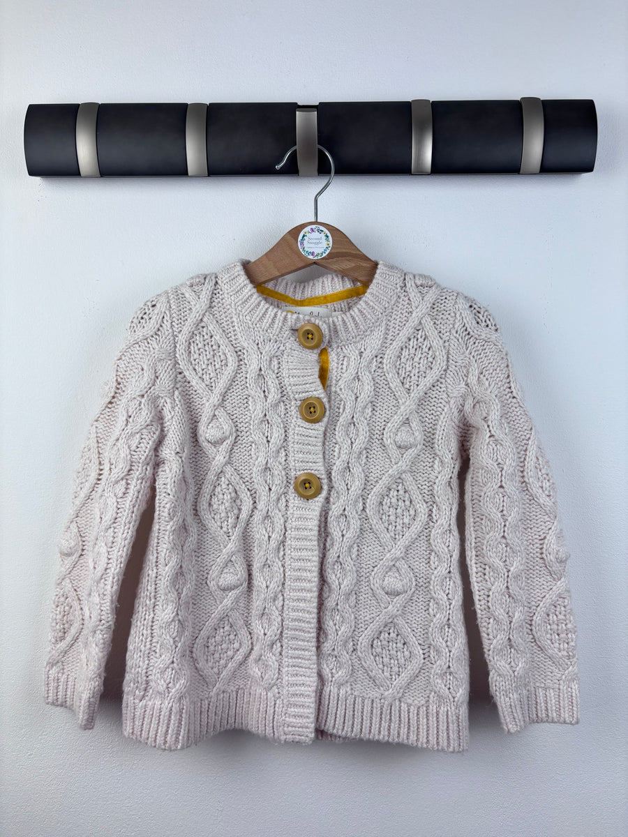 Mini Boden Cable Knit Cardigan 3-4 Years-Cardigans-Second Snuggle Preloved