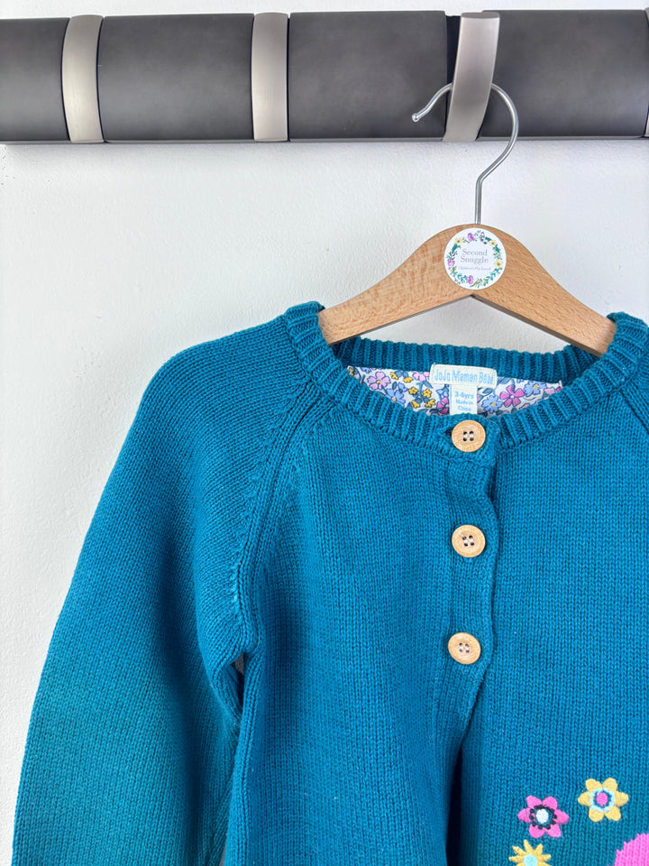 JoJo Maman Bébé Elephant Cardigan 3-4 Years