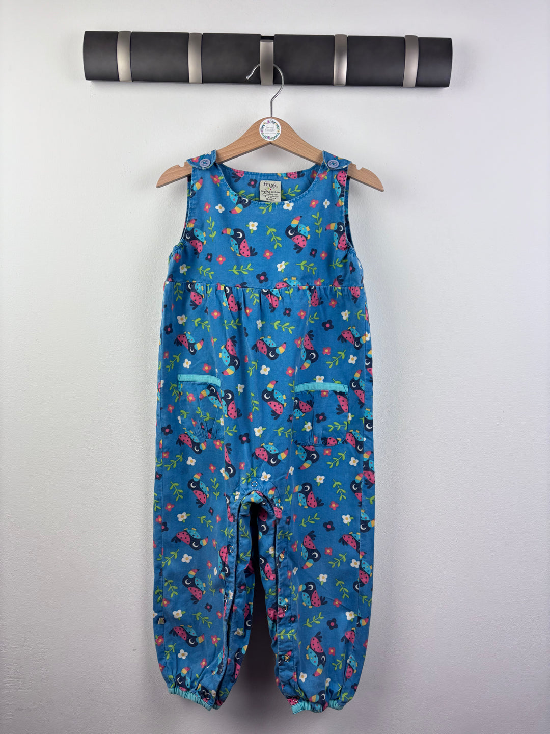 Frugi Toucan Dungarees 3-4 Years