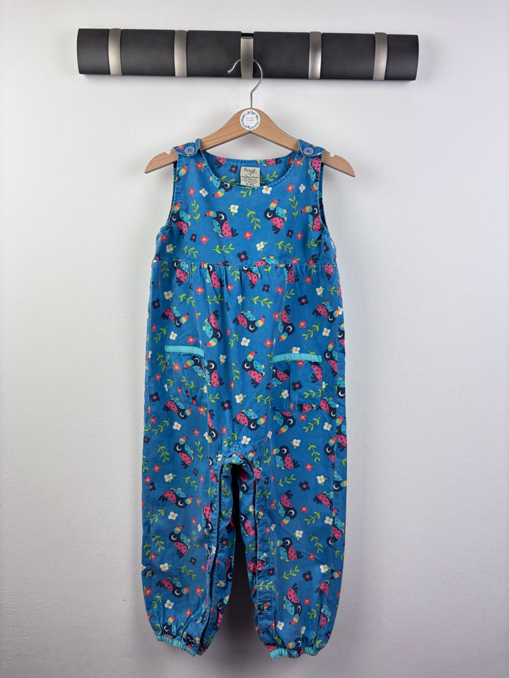 Frugi Toucan Dungarees 3-4 Years