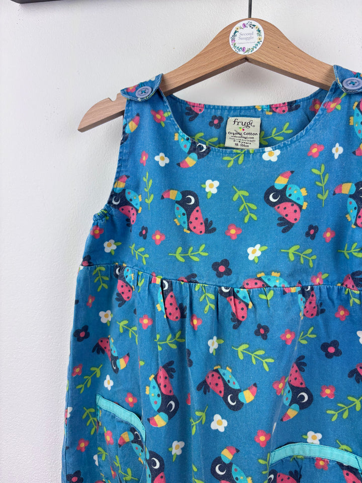 Frugi Toucan Dungarees 3-4 Years