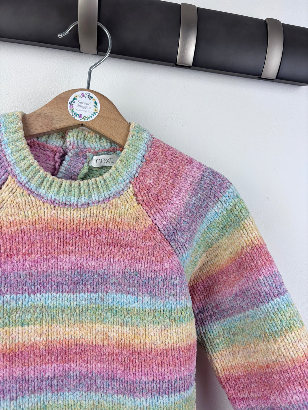 Next Rainbow Knitted Dress 3-4 Years-Dresses-Second Snuggle Preloved