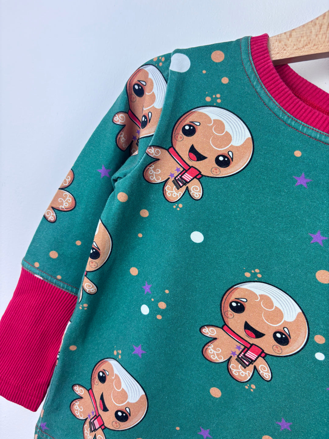 Raspberry Republic Gingerbread Pyjama Set 92/98 (18 Months - 3 Years)-Sets-Second Snuggle Preloved