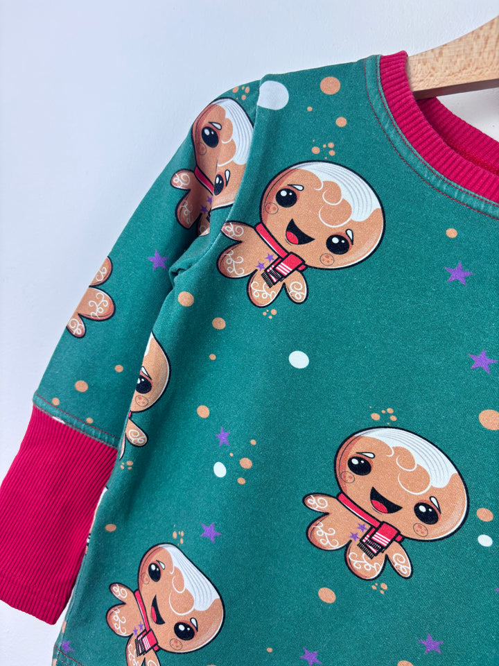 Raspberry Republic Gingerbread Pyjama Set 92/98 (18 Months - 3 Years)-Sets-Second Snuggle Preloved