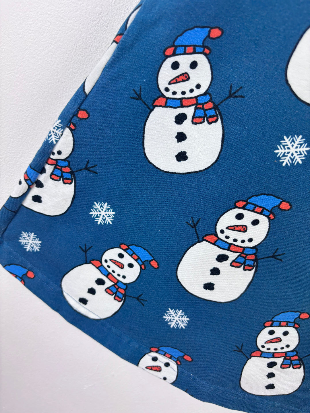 Naperonuttu Snowman Dress 98/104 (3-4 Years)-Dresses-Second Snuggle Preloved