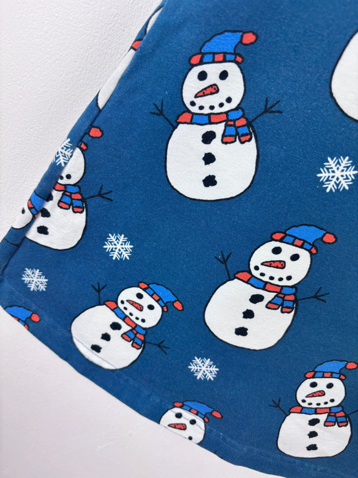 Naperonuttu Snowman Dress 98/104 (3-4 Years)-Dresses-Second Snuggle Preloved